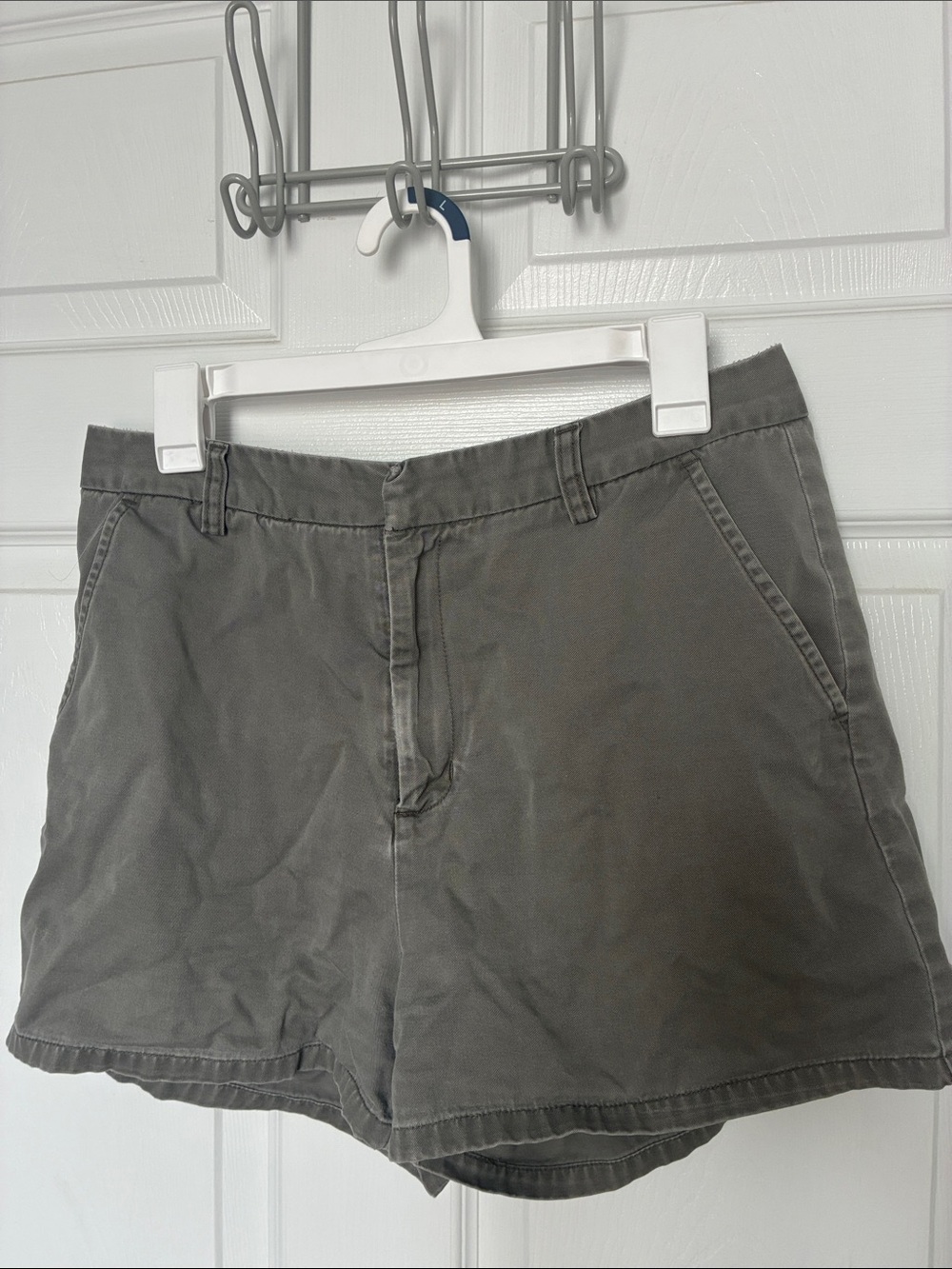 Calvin Klein Women's Olive Gray Utility Shorts